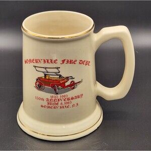 Somerville Fire Department Dept 150th Anniversary Stein 1835-1985 New Jersey